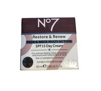 No7 Restore & Renew Face & Neck MULTI ACTION Day Cream SPF15 50ml