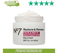 No7 Restore & Renew Face & Neck MULTI ACTION Day Cream SPF15 50ml