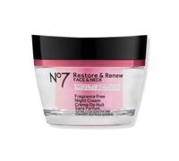 No7 Restore & Renew Multi Action Face & Neck Night Cream - Collagen Peptides Anti Ageing Face Cream - Hydrating Hyaluronic Acid + Skin Firming Fragrance Free (50 ml)