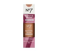 Nō7 | Restore & Renew Multi Action Serum Foundation - Latte | SPF 30 - Light-Medium Coverage | Visibly Conceals the 5 Key Signs of Aging | 30mL[Imperfect box]