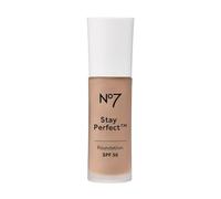 Nō7 | Stay Perfect Foundation - Cool Beige | Medium Coverage - SPF 30 | A Lightweight Formula That Hydrates, Protects From Sun Damage and Lasts up to 24 Hours | 30mL [IMPERFECT BOX]