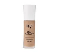 Nō7 | Stay Perfect Foundation - Deeply Beige | Medium Coverage - SPF 30 | A Lightweight Formula That Hydrates, Protects From Sun Damage and Lasts up to 24 Hours | 30mL [IMPERFECT BOX]