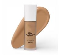 Nō7 | Stay Perfect Foundation - Deeply Honey | Medium Coverage - SPF 30 | A Lightweight Formula That Hydrates, Protects From Sun Damage and Lasts up to 24 Hours | 30mL [IMPERFECT BOX]