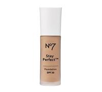 No7 Stay Perfect Foundation SPF 30 (New Formula) - Deeply Beige - 30ml