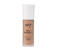 Nō7 | Stay Perfect Foundation - Wheat | Medium Coverage - SPF 30 | A Lightweight Formula That Hydrates, Protects From Sun Damage and Lasts up to 24 Hours | 30mL [IMPERFECT BOX]