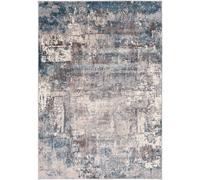 NOA Abstract Modern Marble Area Rug Livabliss Blue 160cm x 160cm