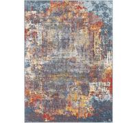 NOA Abstract Modern Marble Area Rug Livabliss Orange 120cm x 170cm