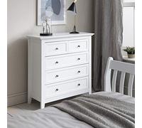 Noa and Nani Karlstad Chest of Drawers 2+3 Drawer in Classic White