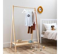 Noa and Nani Nelly Clothes Rail and Shoe Rack In Natural Rattan