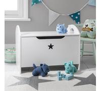 Noa and Nani Zeta Toy Box Toy Organiser With Star Design In Classic White