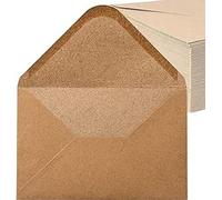 Noa Home Deco envelopes (100 pieces) antique kraft paper/no window - C6-162 x 114 mm, wraps, close, NHD06