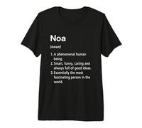 Noa Name Definition Dictionary Premium T-Shirt