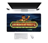 NOAFUNZO FNAF Mouse Pad, Gaming Mouse Mat-3D Print Five Nights Game Security Breach Mouse Pad,300 * 800MM Non-slip Rubber Base Large Keyboard Mousepad for Home Office Laptop Desk (Type 4, 800x300mm)