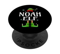 NOAH Elf Xmas Funny Men's Family Matching Christmas NOAH PopSockets Adhesive PopGrip