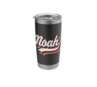 Noah First Name 70s Retro Groovy Custom Personalized Name Stainless Steel Insulated Tumbler