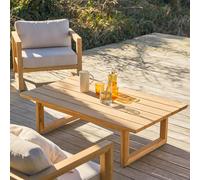 Noah - Garden coffee table in solid teak Natural
