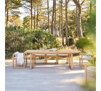 Noah - Garden table in solid teak, seats 8-10 Natural