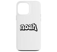 Noah Graffiti Personalized Name Black White Lettering Case for iPhone 13 Pro Max