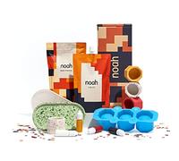 noah Jesmonite & Terrazzo Craft Kit - Complete DIY Set - Casting Kit for Beginners - Great Gift Idea (Candle Tea Lights & Tray Moulds/Primary Colours)