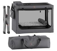 Noah & Paw Collapsible Dog Crate 36 Inches, XL Dog Crate for XL, Large Medium Breed, Travel Kennel for Car, Includes Pet Mat for Pet Cage, 2 Storage Pockets, Handbag, 10mm Locking Zippers 36*25*23