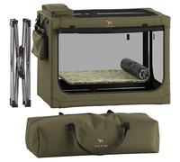 Noah & Paw Collapsible Dog Crate 36 Inches, XL Dog Crate for XL, Large Medium Breed, Travel Kennel for Car, Includes Pet Mat for Pet Cage, 2 Storage Pockets, Handbag, 10mm Locking Zippers 36*25*23