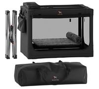 Noah & Paw Collapsible Dog Crate 36 Inches, XL Dog Crate for XL, Large Medium Breed, Travel Kennel for Car, Includes Pet Mat for Pet Cage, 2 Storage Pockets, Handbag, 10mm Locking Zippers 36*25*23