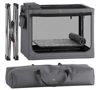 Noah & Paw Collapsible Dog Crate 42 Inch, XXL Dog Crate for XXL, XL, Large Breeds, Travel Kennel for Car, Includes Pet Mat for Pet Cage, 2 Storage Pockets, Handbag, 10mm Locking Zippers 42 * 31 * 31