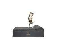 NOAH & PAW Dog Bed, 28x23x11 Inch, Orthopedic Dog Beds for Medium Size Pets, Eggshell Memory Foam Infused with Cooling Gel, Waterproof, Machine Washable, Includes Inner Cover (Faux Leather)