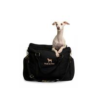 Noah & Paw Dog Car Seat Carrier, Small Dog Car Seat for Small Medium Pets with Harness Clip, 4x Safety Feature, Booster Travel Bed, Waterproof Washable, Orthopedic Foam Filling, Canvas Collection