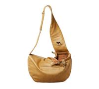 Noah & Paw Dog Sling Carrier for Small Dogs 5-18lb, Cat Carrier, Pet Sling with Adjustable Padded Strap, Vegan Leather Lined with Fur, 3x Safety Feature, Machine Washable