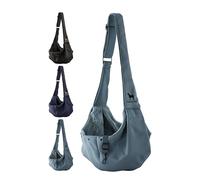 Noah & Paw Dog Sling Carrier for Small Dogs 5-18lb, Cat Carrier, Pet Sling with Adjustable Padded Strap, Premium Twill Lined with Fur, Double Safety Feature, Machine Washable