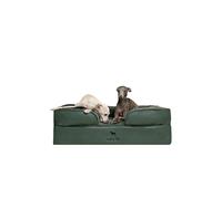 NOAH & PAW Large Dog Bed, 35x25x11 Inch, Orthopedic Dog Beds, Eggshell Memory Foam Infused with Cooling Gel, Inner Cover, Waterproof, Machine Washable (Vegan Leather Sofa Collection)