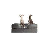 NOAH & PAW Large Dog Bed, 35x25x11 Inch, Orthopedic Dog Beds, Eggshell Memory Foam Infused with Cooling Gel, Inner Cover, Waterproof, Machine Washable (Velvet Sofa Collection)