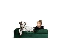 NOAH & PAW XL Dog Bed, 45x35x11 Inch, Orthopedic Large Dog Beds, Eggshell Memory Foam Infused with Cooling Gel, Inner Cover, Waterproof, Machine Washable (Velvet Sofa Collection)