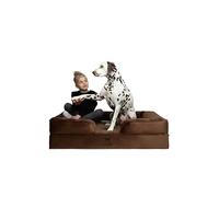 NOAH & PAW XL Dog Bed, 45x35x11 Inch, Orthopedic Large Dog Beds, Eggshell Memory Foam Infused with Cooling Gel, Inner Cover, Waterproof, Machine Washable (Velvet Sofa Collection)