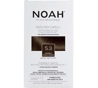NOAH Permanent Hair Dye 5.3 Golden Light Brown - Ammonia-Free Hair Colour with Linseed Oil & Rice Proteins - Nourishing, Long-Lasting & Grey Coverage - Complete Hair Colour Kit - 140ml