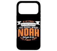 Noah Personalized Name If At First You Don't Succeed Case for iPhone 17 Pro Max