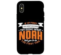 Noah Personalized Name If At First You Don't Succeed Case for iPhone X/XS