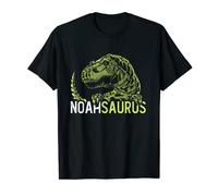 Noah Saurus Personalized Name Dinosaur T-Rex T-Shirt