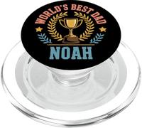 Noah World's Best Dad Fathers Day Birthday PopSockets PopGrip for MagSafe