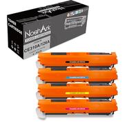NoahArk Compatible for HP 126A(CE310A CE311A CE312A CE313A) Toner Cartridge Replacement for LaserJet CP1025 CP1025nw CP1020 M175a M175nw Pro 100 MFP M175a M175nw M275 TopShot M275a M275nw (BK/C/M/Y)