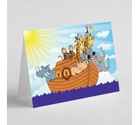 Noah's ark and animals birthday card