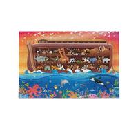 Noah's Ark Animal Pattern with Marine Life Puzzle Puzzles for Adults Impossible Difficult Challenging Family Puzzle 500 Piecing