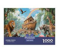 Noah's Ark | Animal World Jigsaw Puzzle 1000 Pieces, Fun & Challenging Educational Game, Relaxing Toy for Adults & Children, Exquisite Home Art Decor | Gift 70x50cm/1000pcs