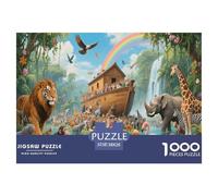Noah's Ark | Animal World Jigsaw Puzzle 1000 Pieces, Fun & Challenging Educational Game, Relaxing Toy for Adults & Kids, Exquisite Home Art Decor | Gift 38x26cm/1000pcs