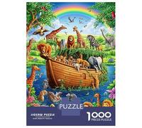 Noah's Ark Animals 1000 Piece Jigsaw Puzzle 1000pc Jigsaw Puzzle Set For Adults Relaxing Home Decor Gift 52x38cm/1000pcs