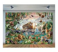 Noah's Ark Backdrop Wildlife Bible Adventure Background Party Kids Bible s Noah's Ark Land Party Decoration 350x240CM