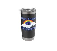 Noahs Ark Bible Saying God Keeps His Promises Cute Religious Stainless Steel Insulated Tumbler