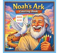 Noah's Ark: Coloring and Tracing Adventure: A Fun Educational Journey for Kids Ages 6-14 (PEQUEÑOS HÉROES DE LA BIBLIA)