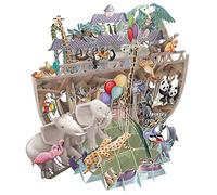 'Noah's Ark' Laser Cut 3D Pop Up Greetings Card by Me&McQ